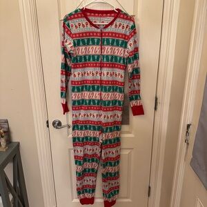 Kohl’s Women’s Holiday Fleece Onesie | XS